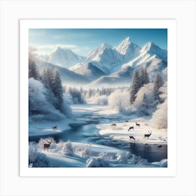 Winter Landscape Art Print
