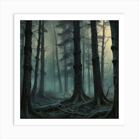 Dark Forest 4 Art Print