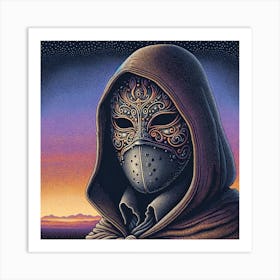 Man In A Mask Art Print