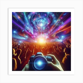 Concert With A Camera Art Print