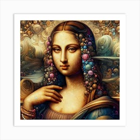 Mona Lisa Painting 1 Art Print