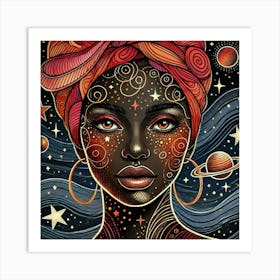 Stellandra Celestial Portrait Art Print