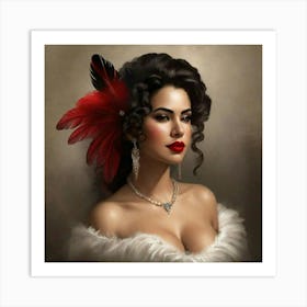 Mexican Beauty Portrait 8 Art Print