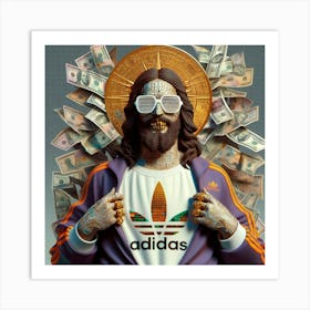 Jesus With Money Art Print