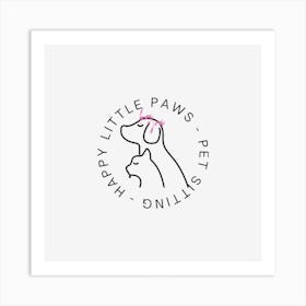 Little Paws Happy Online Art Print