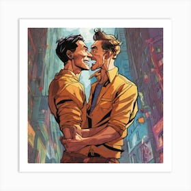 Gay Love Art Print