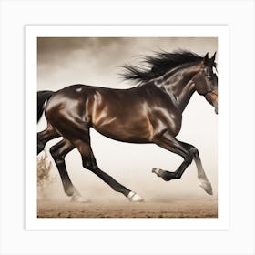 Horse Galloping Art Print