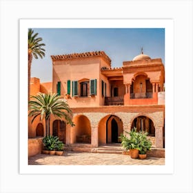 House In The Desert Art Print