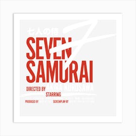 Seven Samurai Art Print