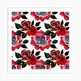 Red Roses 1 Art Print