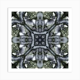 Gray Pattern Alcohol Ink 3 Art Print