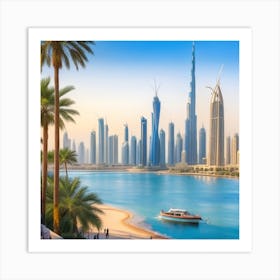 Dubai Skyline: The Jewel of the Desert Art Print