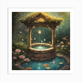 Wishing well 1 Art Print