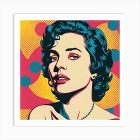 Pop Portrait Of A Woman Art Print