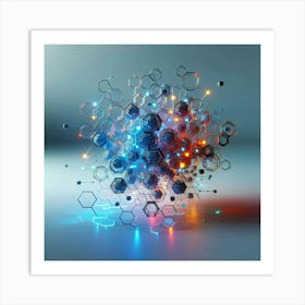 Hexagons Art Print