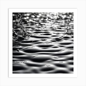 Water Splashes Art Print