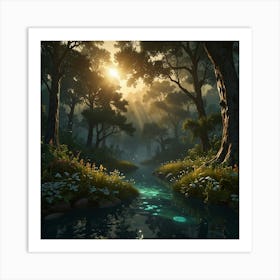 Fantasy Forest 24 Art Print