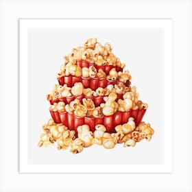 Popcorn Cake Art Print