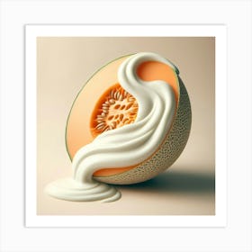 Artwork of Melon And Yogurt Art Print