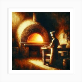 Pizza Oven Art Print