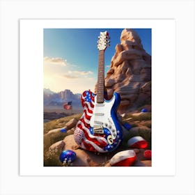 Red, White, and Blues 8 Art Print