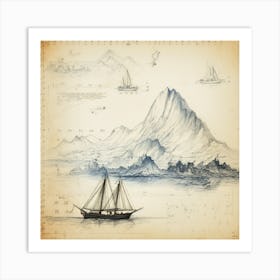 探検の航海 Voyage Of Exploration (III) Art Print