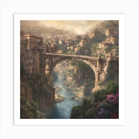 A Bridge Of Constantine Algeria Art Print