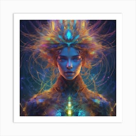 Psychedelic Woman 5 Art Print