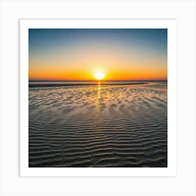 Sunrise At The Beach Art Print