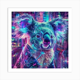 Koala In The City Art Print