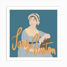 Jane Austen portrait - Inspiring women collection  Art Print