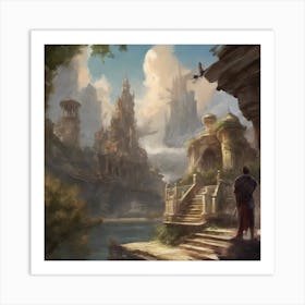 Fantasy City 89 Art Print