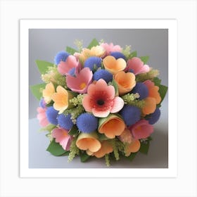 Bouquet Of Flowers Art Print