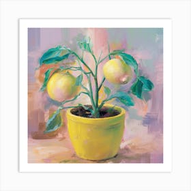 Lemons In A Pot 2 Art Print