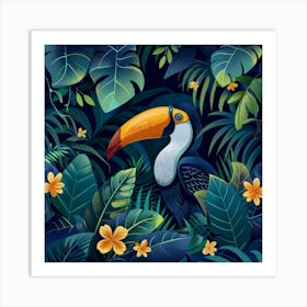 Toucan In The Jungle 7 Art Print