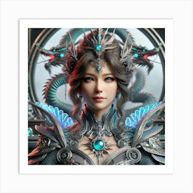 Empress Lian Shenlong 1024x1024 Art Print