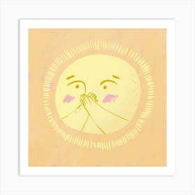 The Shy Sun Art Print