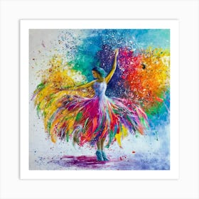 Danse Des Couleurs Par Lartiste David J Art Print