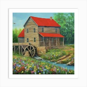 Smoky Mountain Mill Art Print