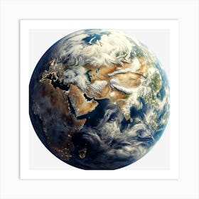 Planet Earth Exoplanet Cosmos Art Print