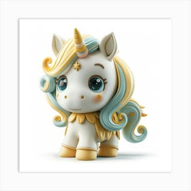 Unicorn Figurine 44 Art Print