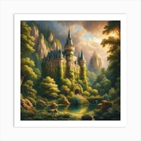 Castle In The Forest Art Print