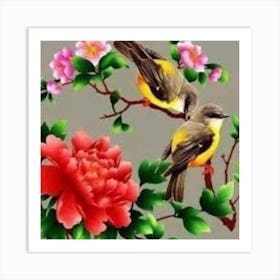 Chinese Birds Art Print