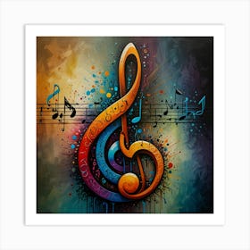 Music Clef Art Print