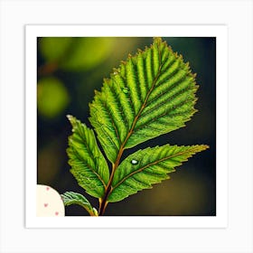 Alder leaf Art Print