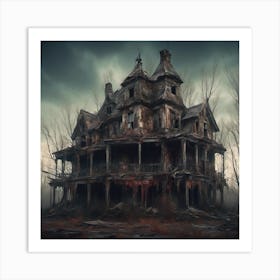 Haunted House Art Print