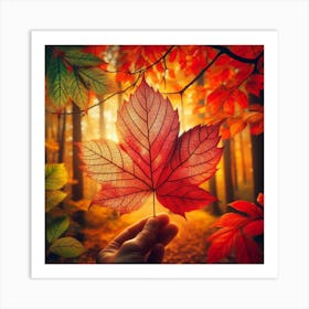 maple leaf of Autmn Art Print