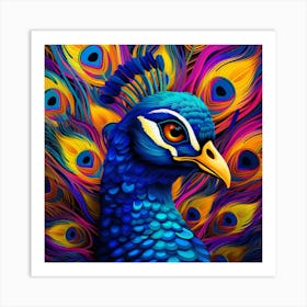 Peacock 4 Art Print