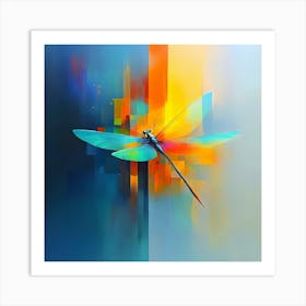 Dragonfly Painting Art Print