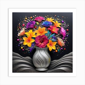 Flowers In A Vase 6 Art Print